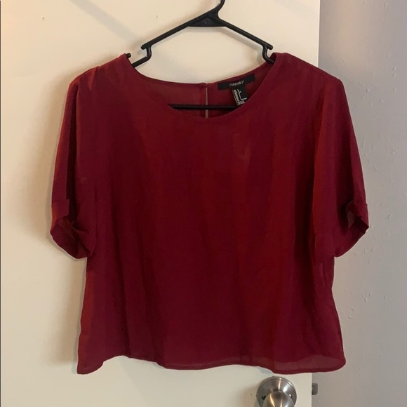 NWT Forever 21 berry top- large - Picture 1 of 5